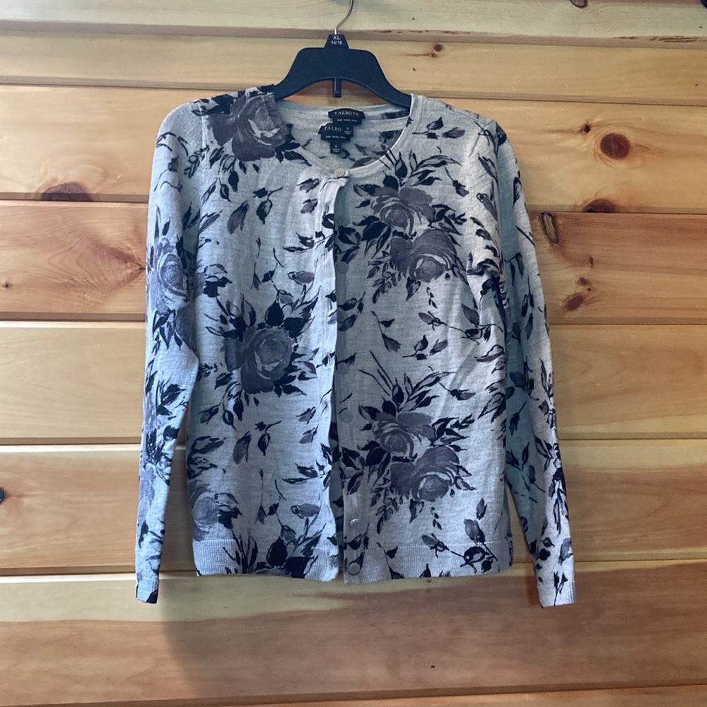 TALBOTS WOMEN 2 PIECE CARDIGAN/TANK-TOP
